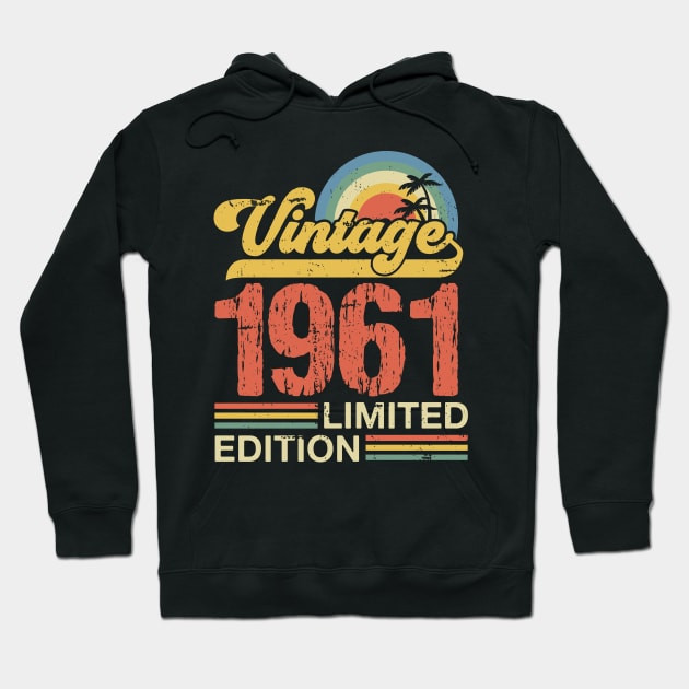 Retro vintage 1961 limited edition Hoodie by Crafty Pirate 